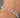 Pulso tenis con swarovski naranja y blanco 23.55gr / Largo 19.5cm / P