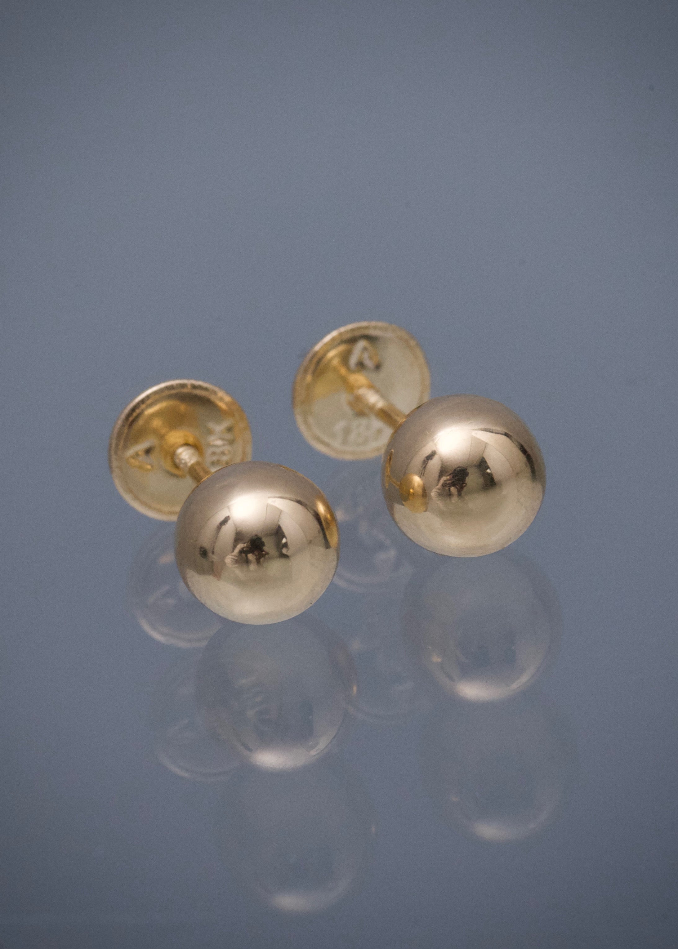 Topos Bola Lisa 6mm 0.65gr — Oro Amarillo