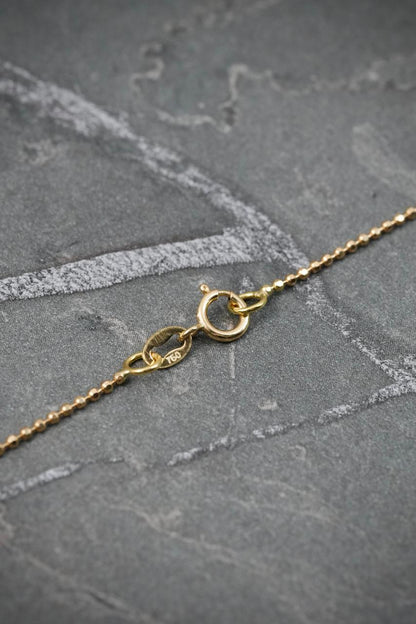 Cadena mini militar 2.05gr / Largo 50cm — Oro Amarillo