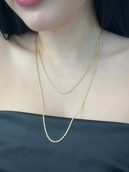 Cadena Lazo 1.5gr / Largo 60cm / Oro Amarillo italy +2 B