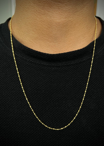 Cadena palito bolita 5.65gr / Largo 60cm / Oro Amarillo italy +3 B