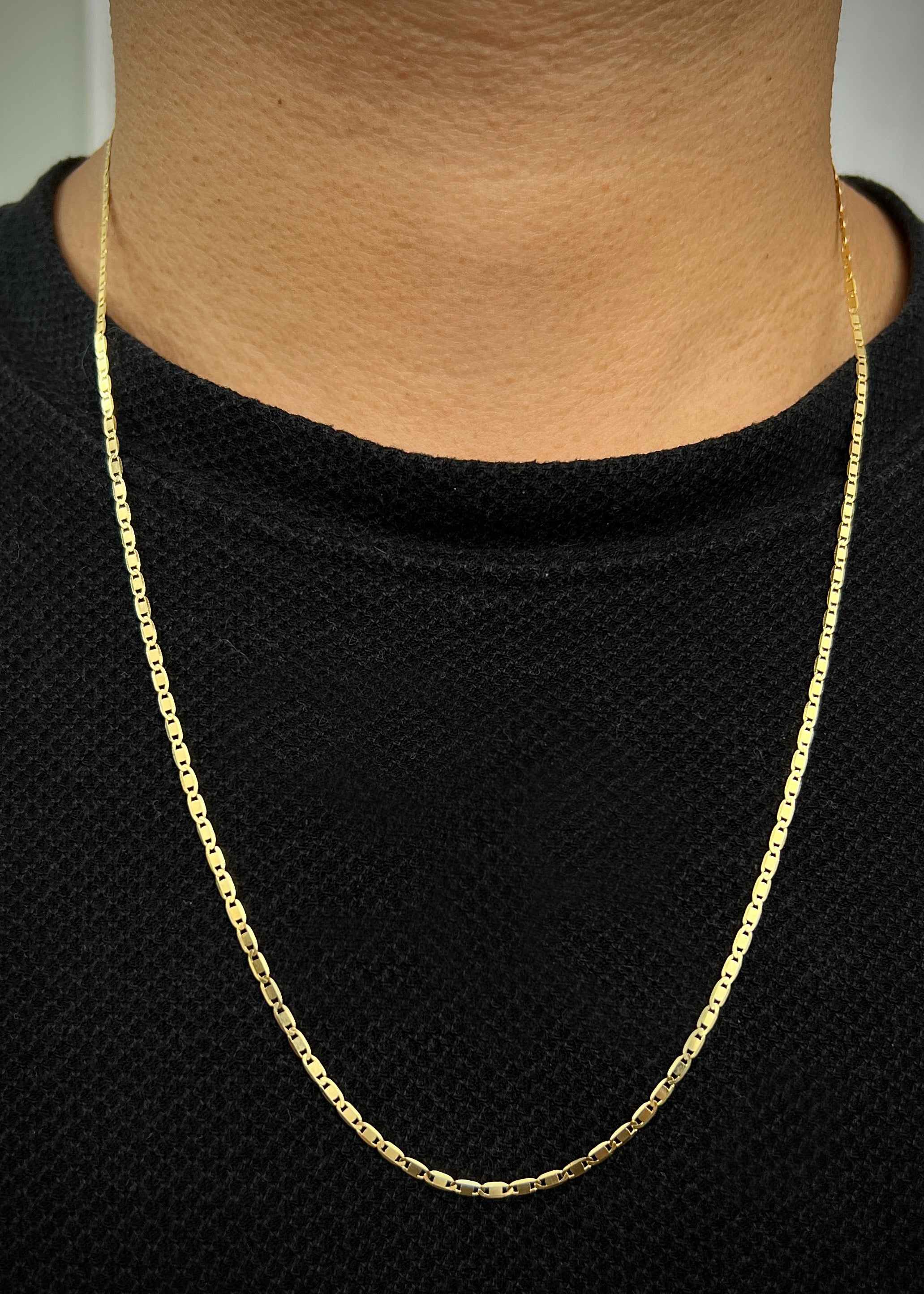 Cadena plana 4.25gr / Largo 60cm / Oro Amarillo italy +3 M
