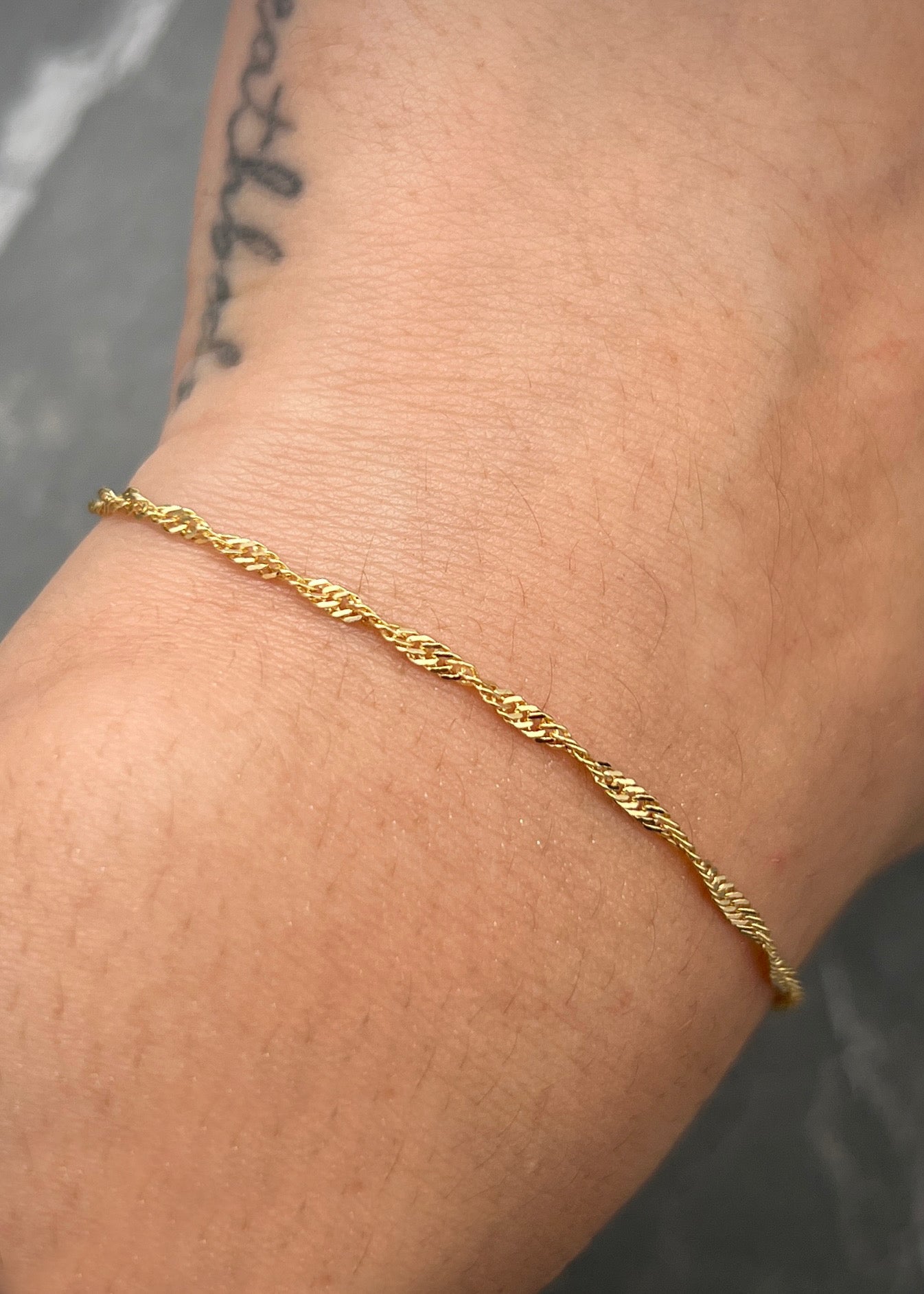 Pulso singapur 1.2gr / Largo 18cm / Oro Amarillo italy +3 B