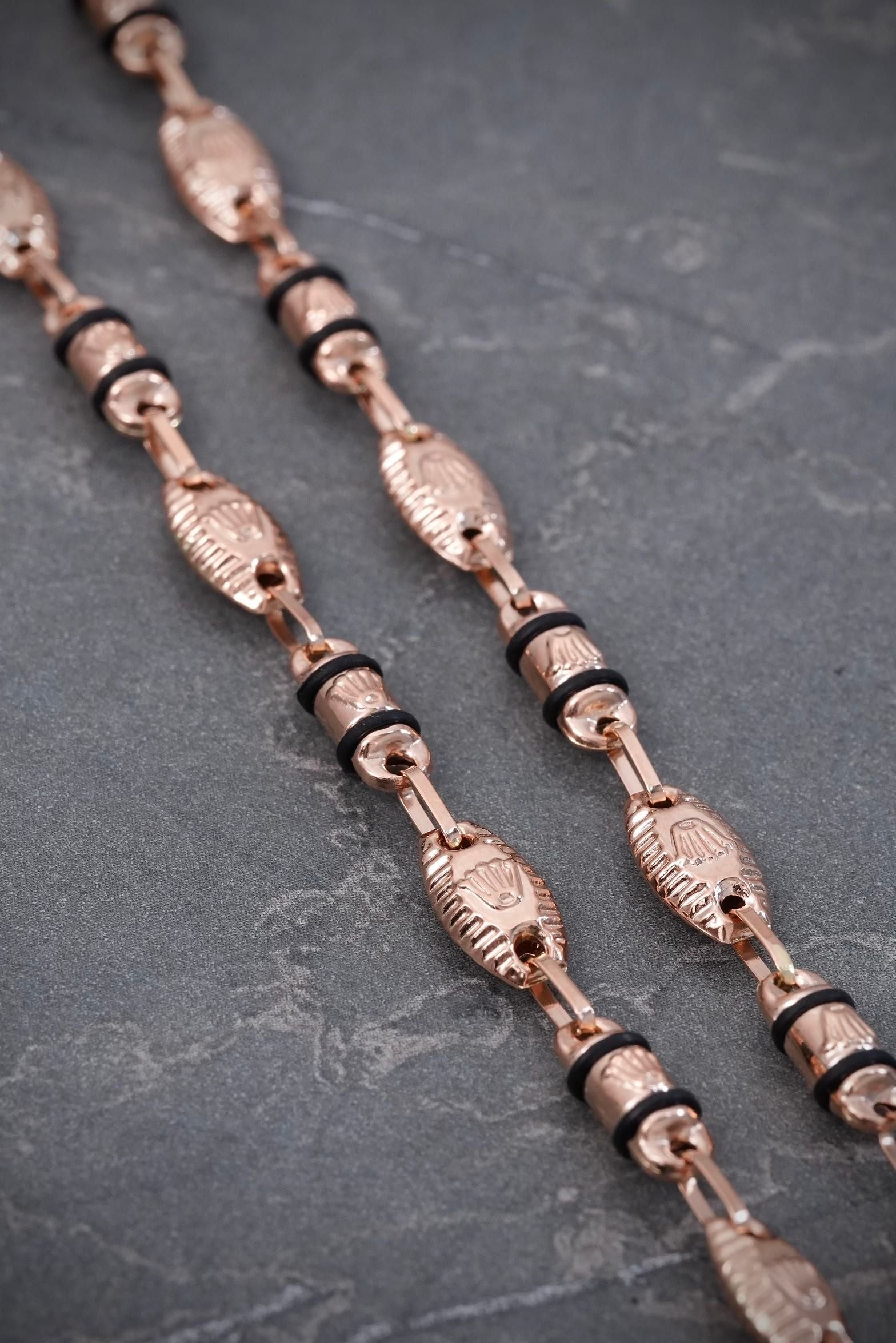 Cadena rustica rx 14.25gr / Largo 70cm / Oro Rosado (Joya) M