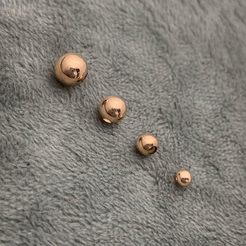 Bola lisa 5mm 0.13gr — Oro Rosado