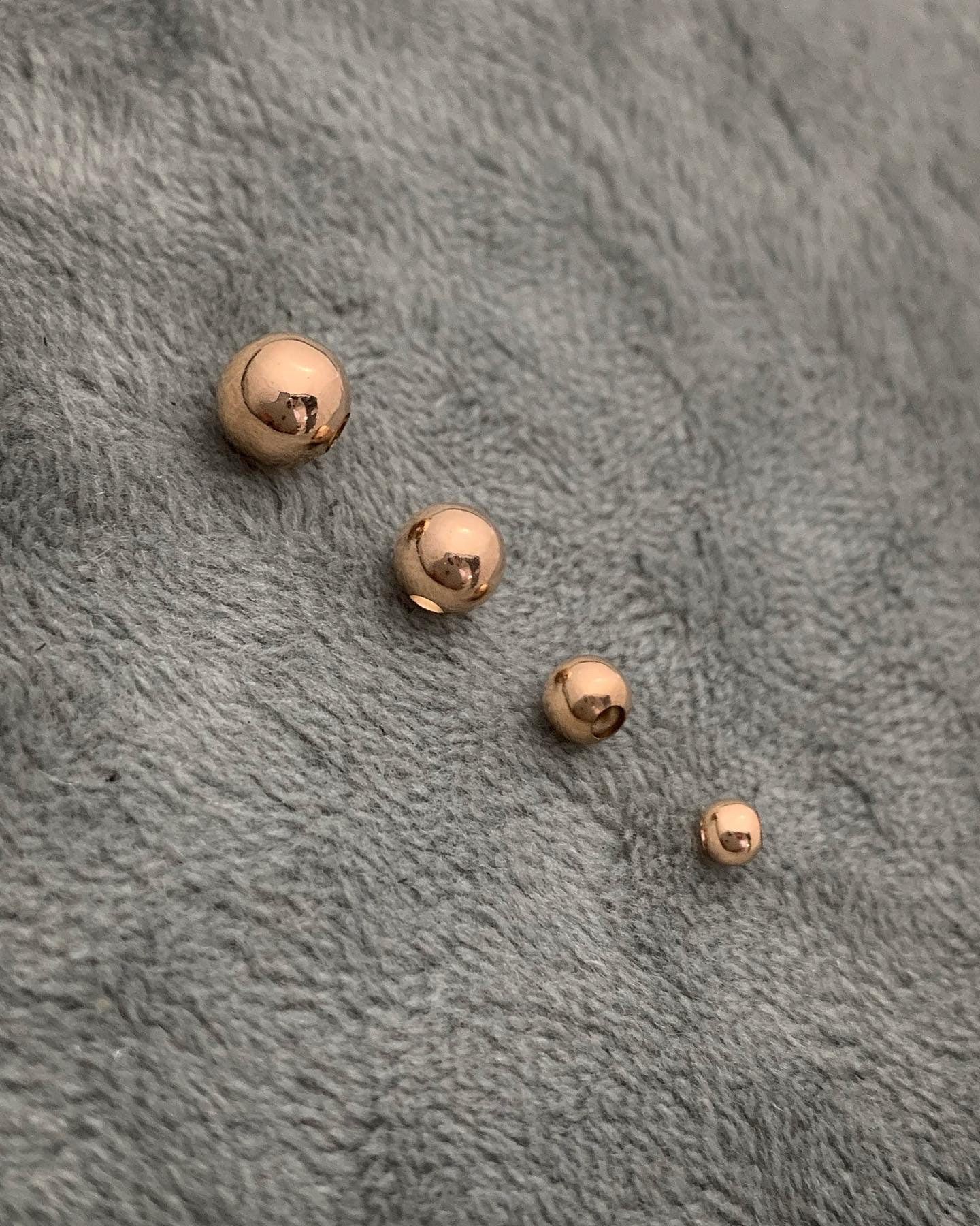 Bola lisa 5mm 0.13gr / Oro Rosado Nac B