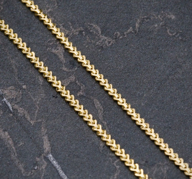 Cadena tejido franco plano 8.5gr / 50cm / Oro Amarillo italy +3 M