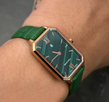Reloj BRACARLI VERDE Colección Arte, Hecho En Suiza B