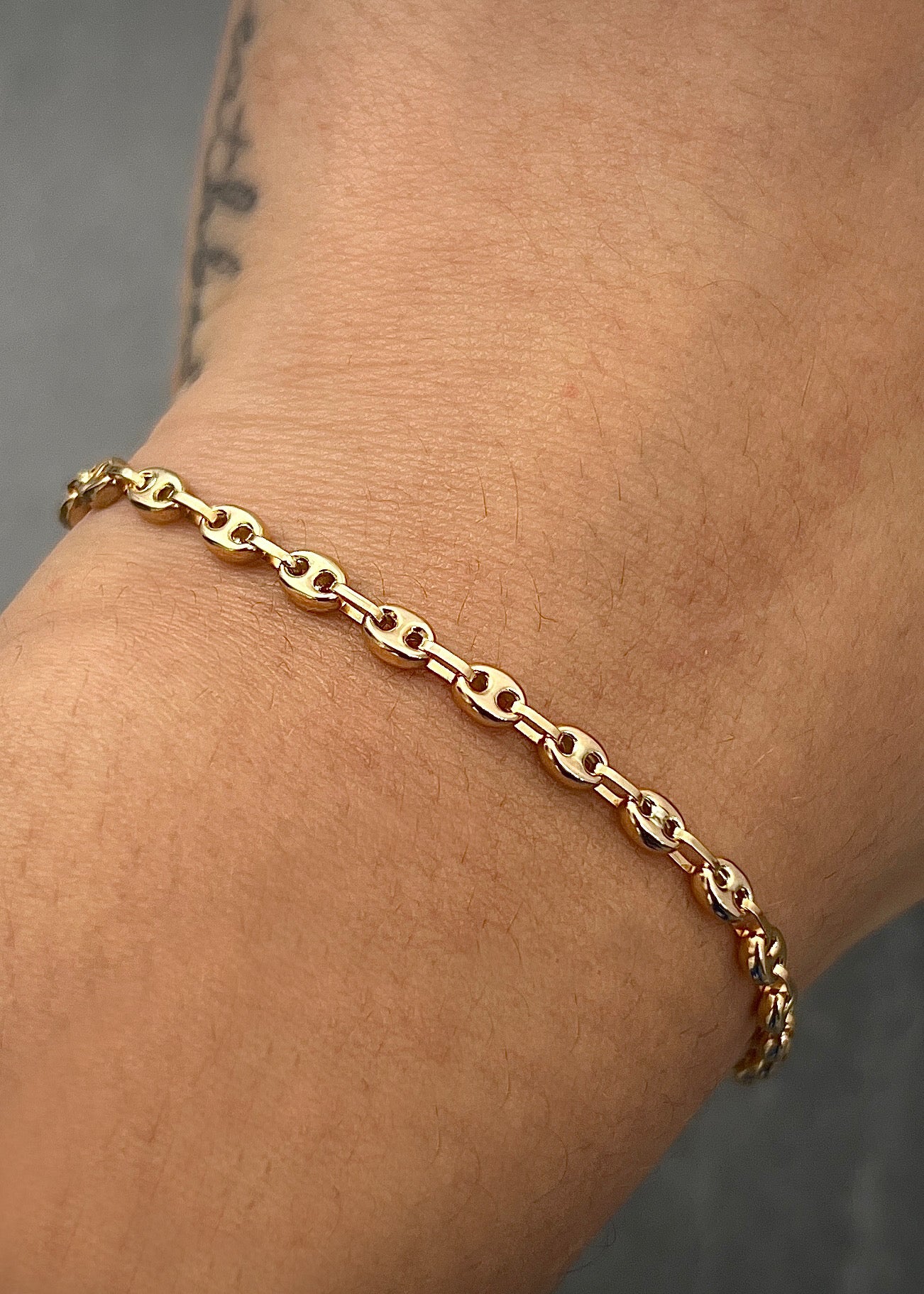 Pulso gc liso 2.7gr / Largo 18.5cm / Oro Amarillo (Joya) *