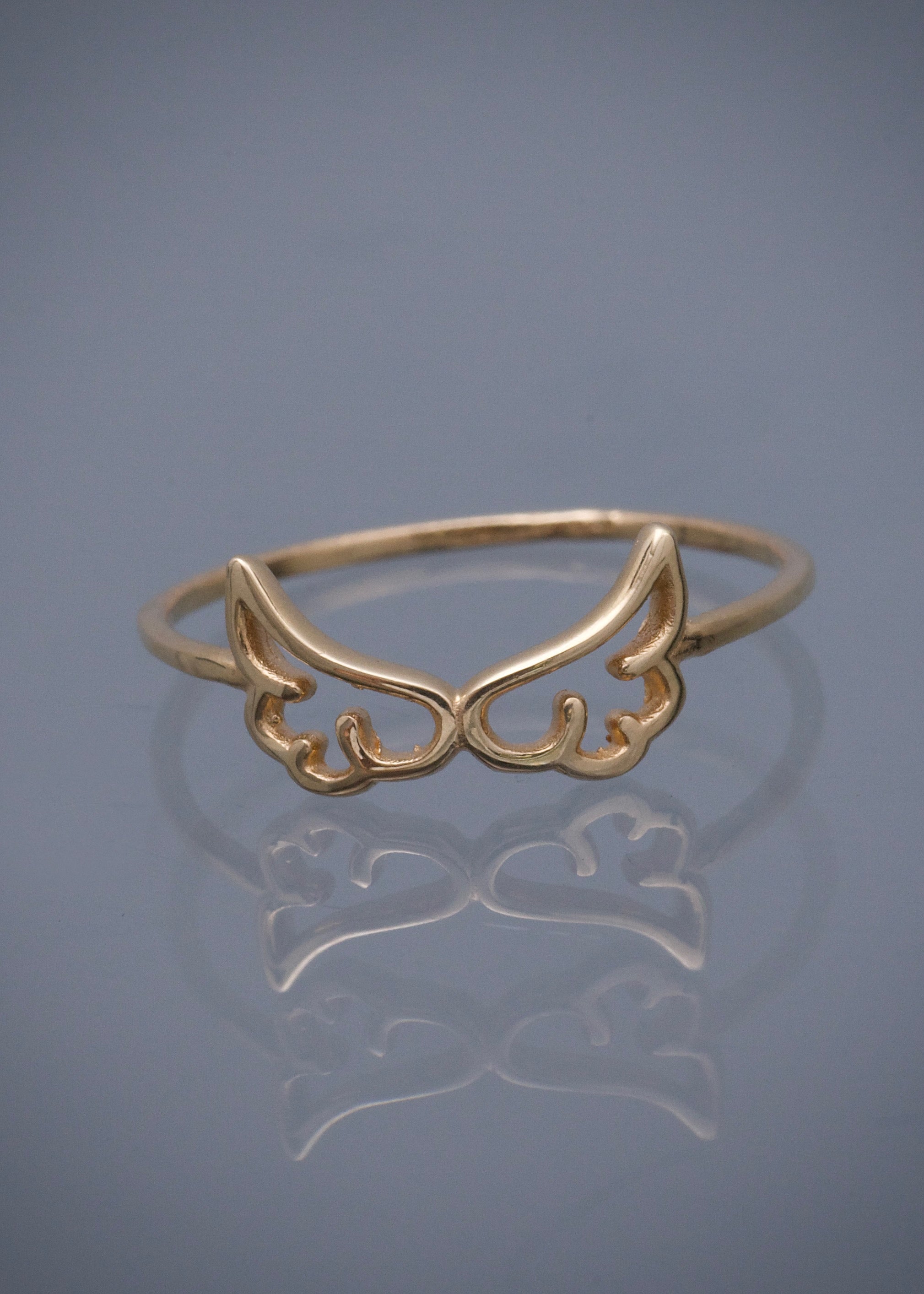Anillo alas 1.1gr / TALLA 7 1/4 / Oro Amarillo Nac M