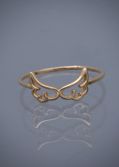 Anillo alas 1.1gr / TALLA 7 1/4 / Oro Amarillo Nac M