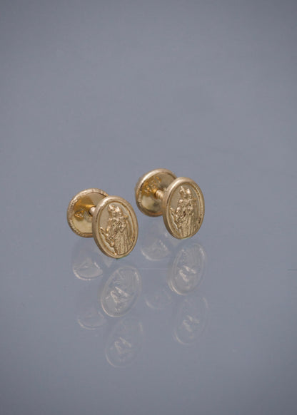 Topos virgen maria auxiliadora 0.6gr / Largo 0.7cm / Oro Amarillo Nac P