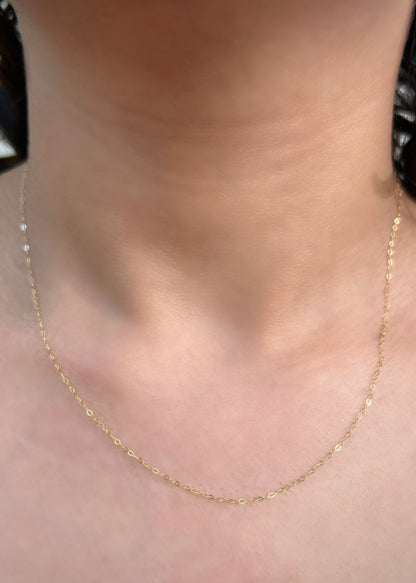 Cadena aro seguido 0.6gr / largo 45cm / Oro Amarillo italy +3 M
