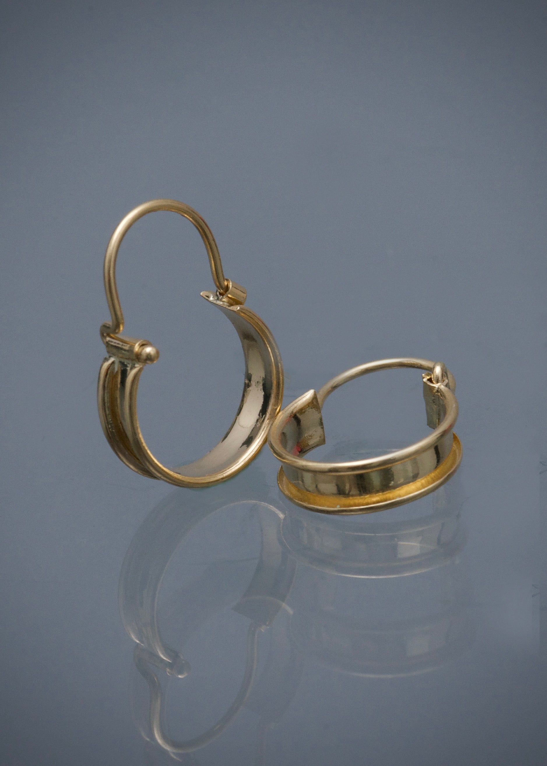 Candongas carril 0.7gr / Largo 1.4cm / Oro Amarillo Nac M