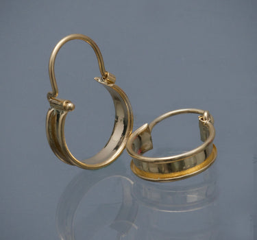 Candongas carril 0.85gr / Largo 1.6cm / Oro Amarillo Nac B