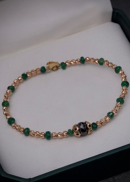 Pulsera energetica 3,8gr / Oro Rosado (Joya) M