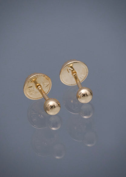 Topos  bola lisa 3mm 0.4gr — Oro Amarillo