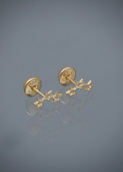 Topos estrellas 0.5gr / Largo 0.4cm / Oro Amarillo Nac B