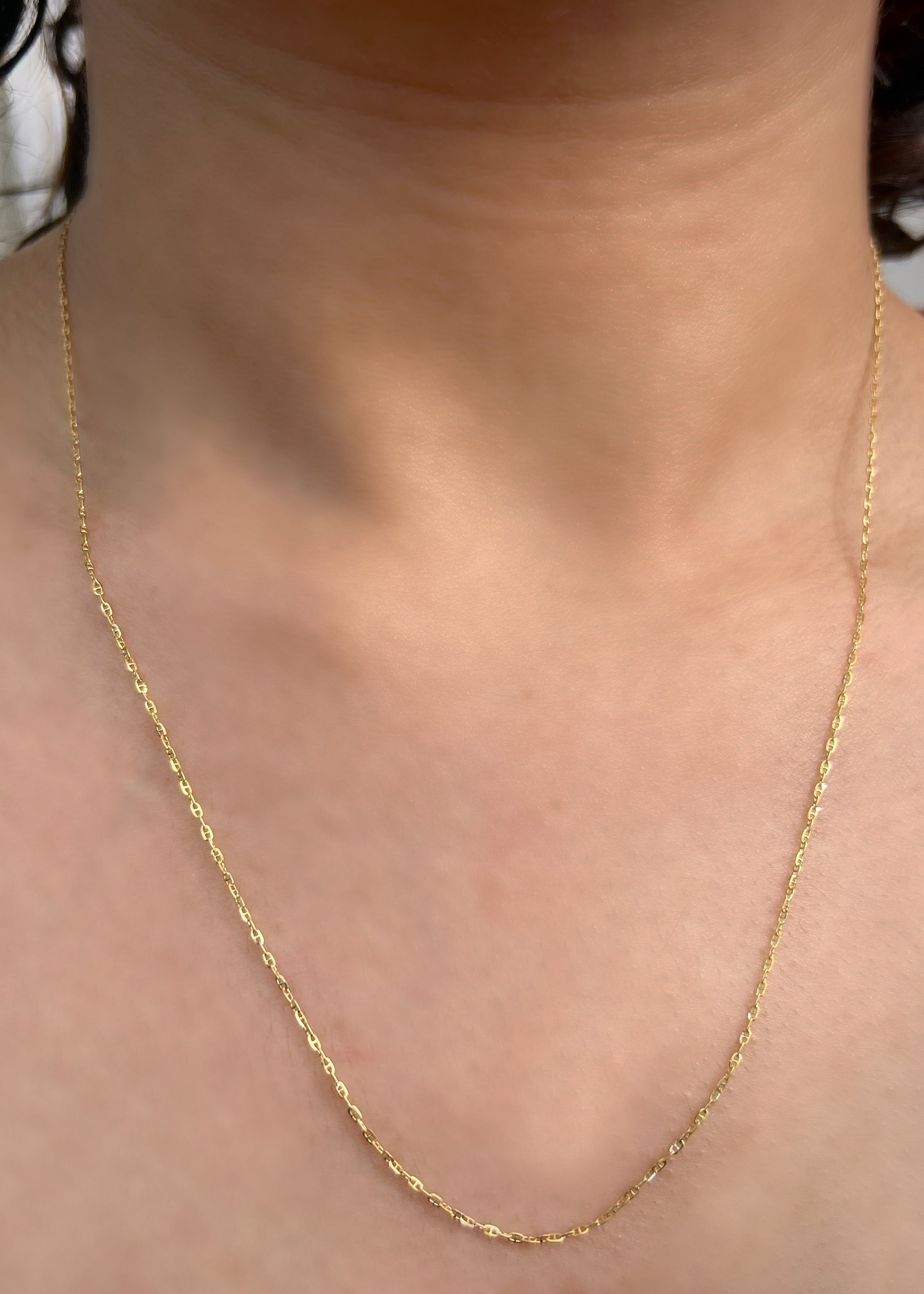 Cadena Escalera 1.25gr / Largo 50cm / Oro Amarillo italy +3 M