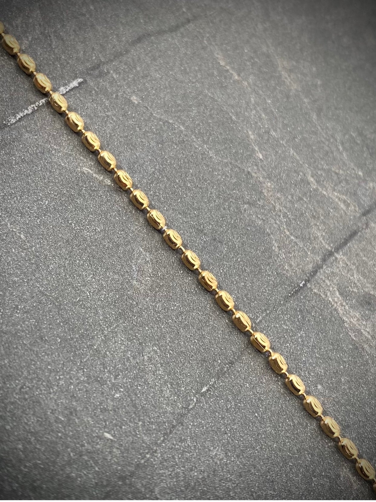 Pulso tejido canutillo 2.45gr / 20cm / Oro Amarillo italy +3 P