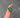 Dije lucky clover piedra verde 2.15gr / Largo 2.3cm / Oro Rosado Nac B