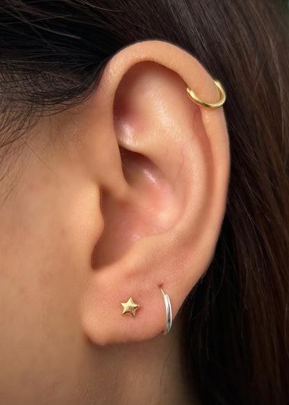 Topos estrella 0.4gr / Largo 0.3cm / Oro Amarillo Nac M