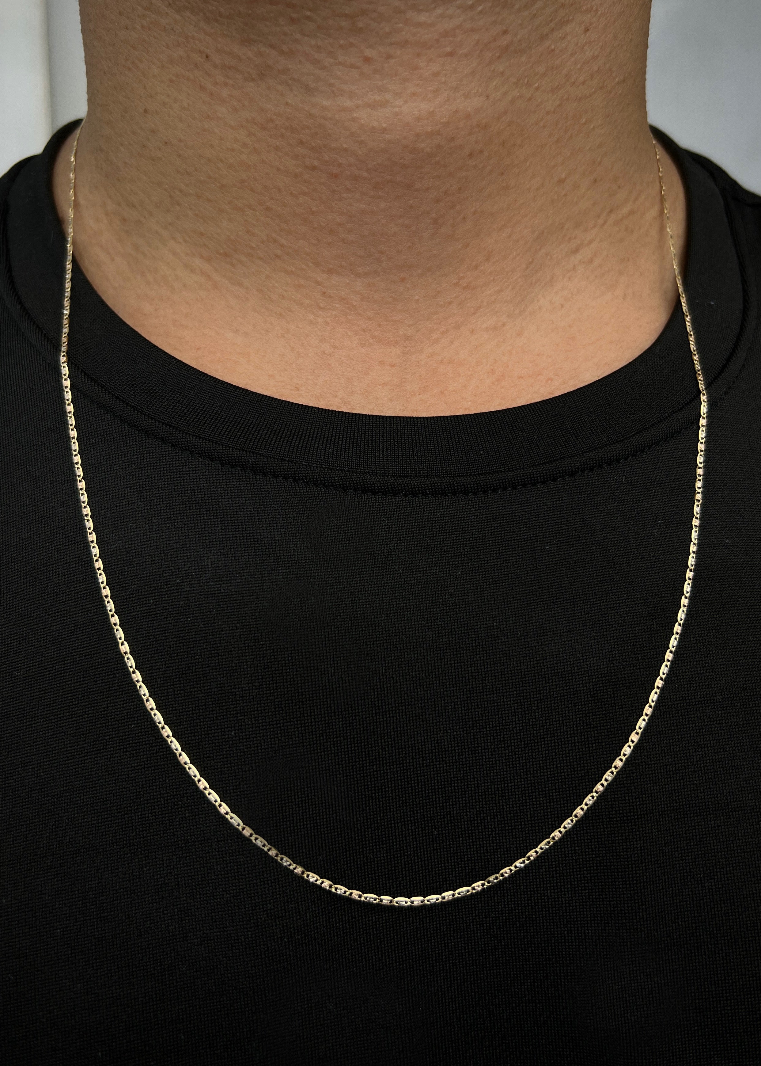 Cadena plana 2.25gr / Largo 60cm / Tres Oros italy +3 B