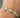 Pulso rustico con swarovski blanco 13.75gr / Largo 18.5cm / Tres Oros italy +2 M