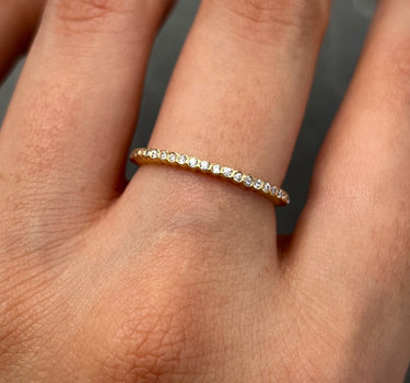 Anillo con swarovski blanco 1.25gr / TALLA 5 1/4 / Oro Amarillo Nac P