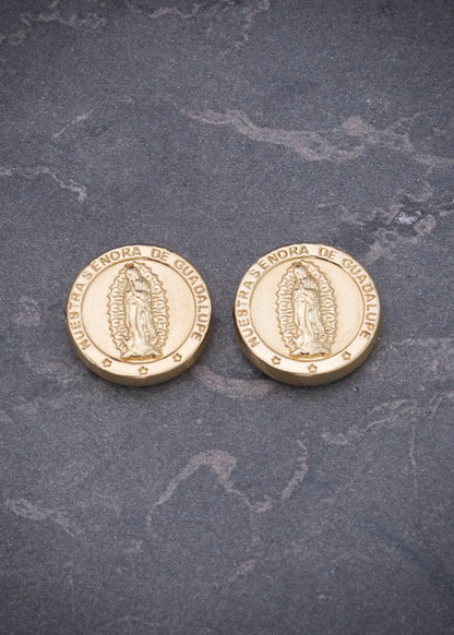 Herraje Virgen de Guadalupe 0.55gr / 1cm / 10mm — Oro Amarillo