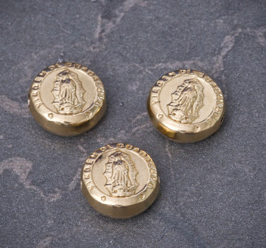 Herraje virgen de guadalupe 0.4gr / Largo 0.8cm / Oro Amarillo Nac B