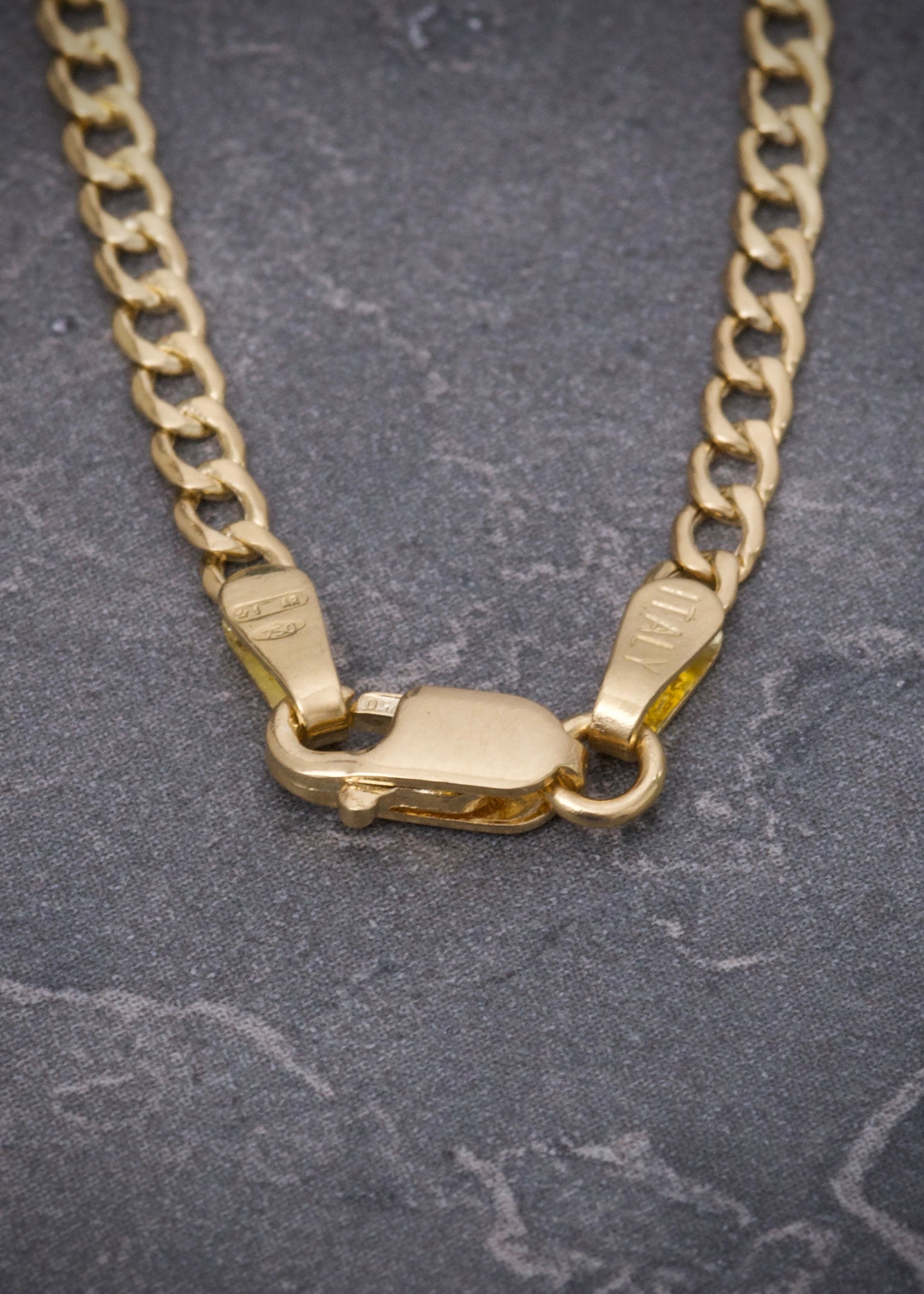 Cadena Cubana 4.2gr / Largo 50cm / Oro Amarillo italy +3 B