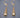 Candongas gota 1.1gr / Largo 4cm / Oro Amarillo Nac B