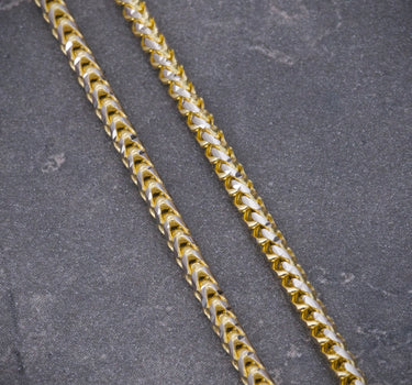 Cadena franco con pave 16.15gr / Largo 60cm / Dos Oros italy +3 B