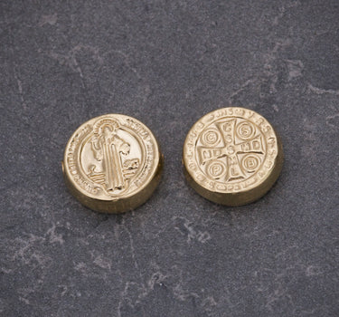 Herraje san benito 0.45gr / Largo 1cm / Oro Amarillo Nac B