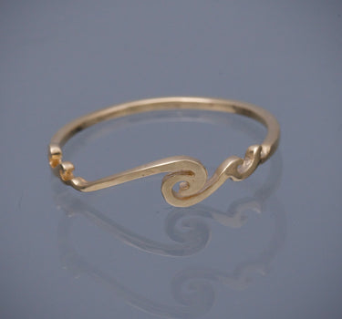 Anillo olas 1gr / TALLA 7 1/2 / Oro Amarillo Nac B