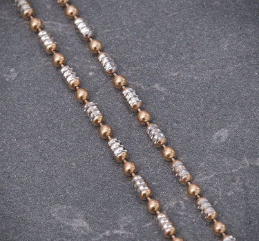 Cadena palito bolita 4.7gr / Largo 50cm / Dos Oros italy +3 P