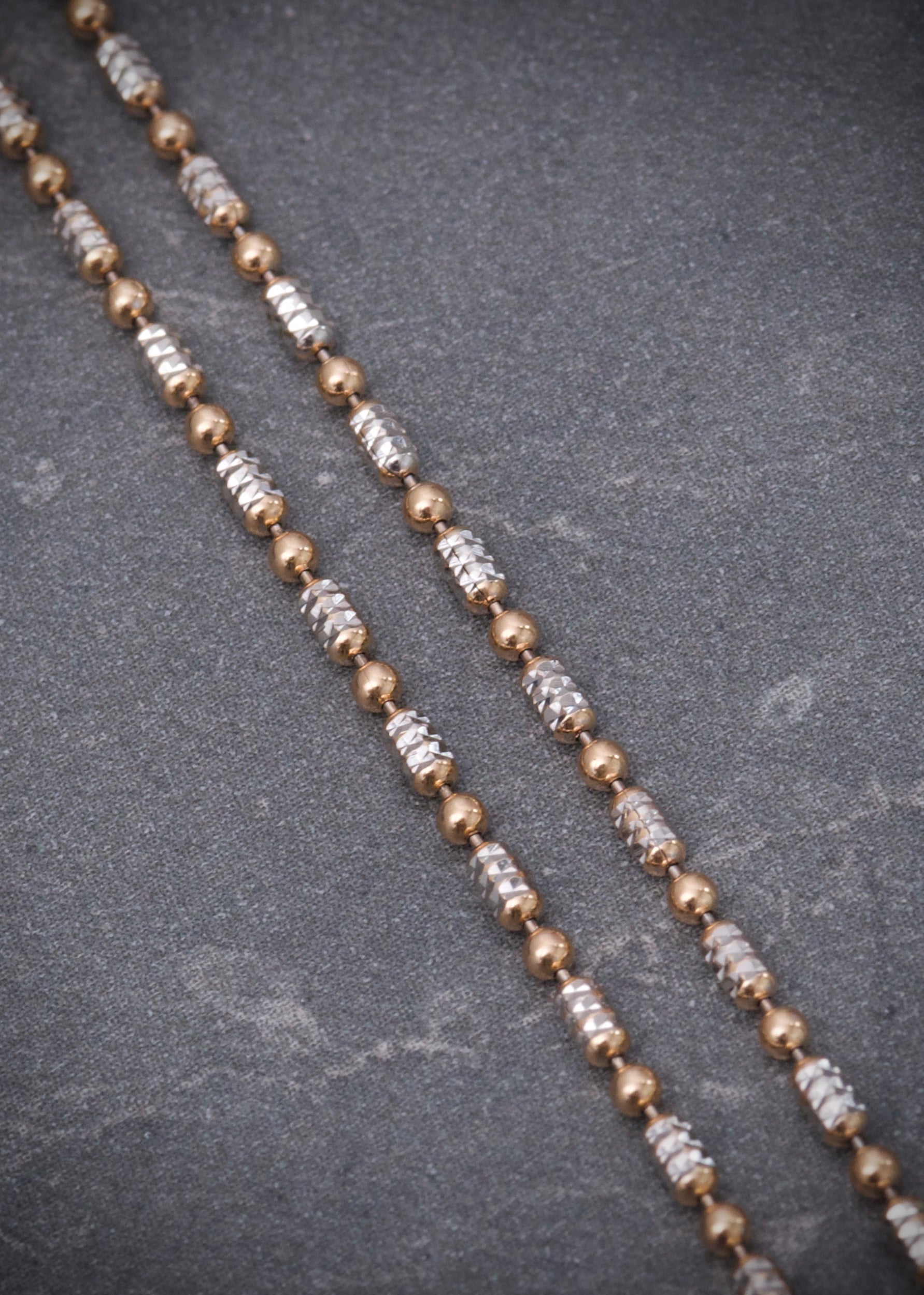 Cadena palito bolita 5.45gr / Largo 60cm / Dos Oros italy +3 M