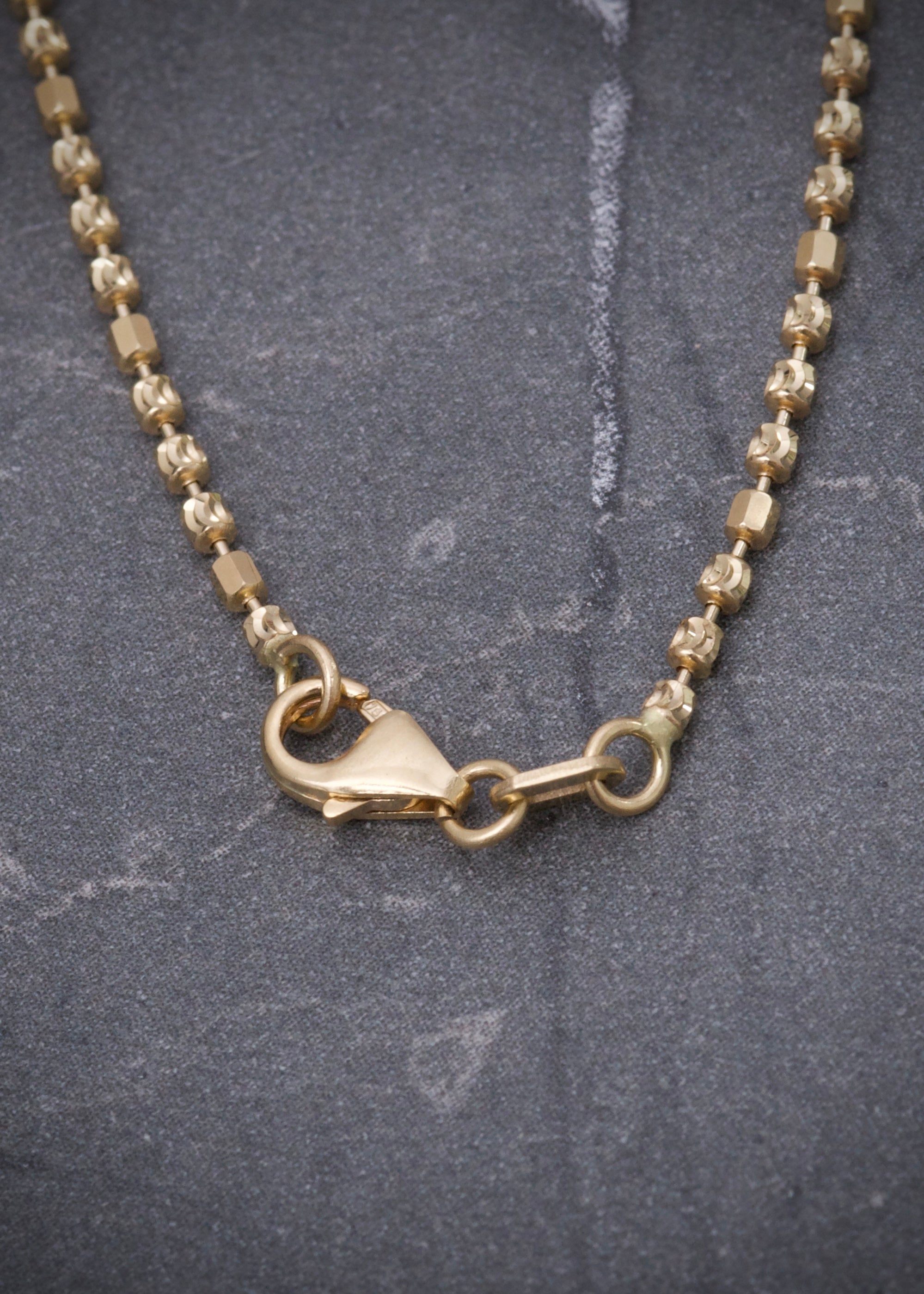 Cadena militar diamantada especial 6.6gr / Largo 60cm / Oro Amarillo italy +4 B