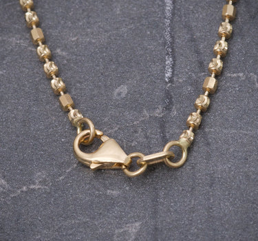 Cadena militar diamantada especial 6.6gr / Largo 60cm / Oro Amarillo italy +4 B
