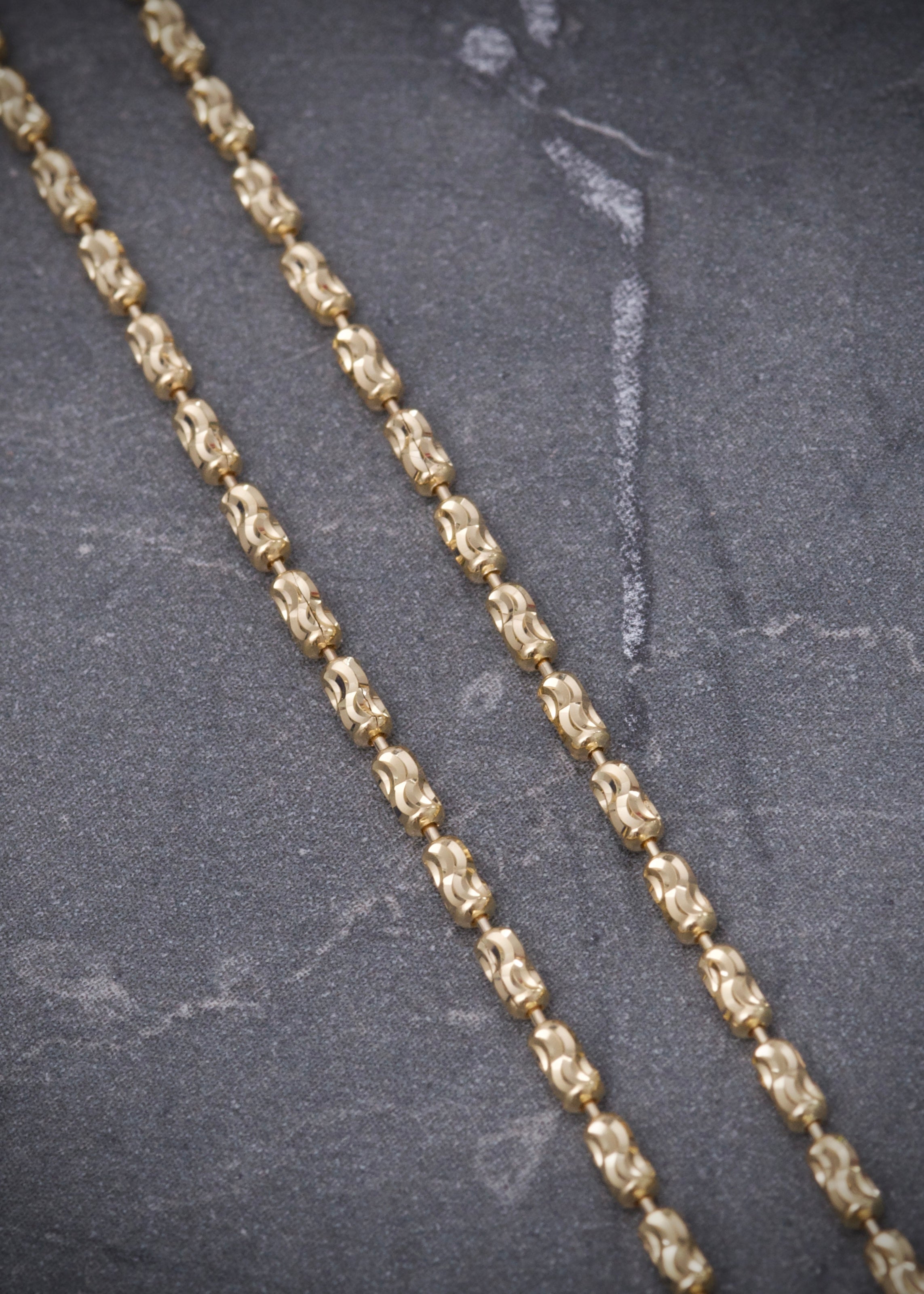Cadena mini rustica 5.95gr / Largo 50cm / Oro Amarillo italy +4 B