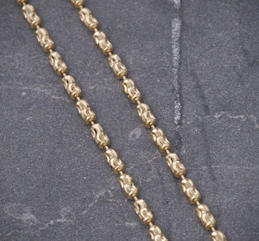Cadena mini rustica 5.95gr / Largo 50cm / Oro Amarillo italy +4 B