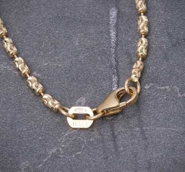 Cadena mini rustica 5.95gr / Largo 50cm / Oro Amarillo italy +4 B