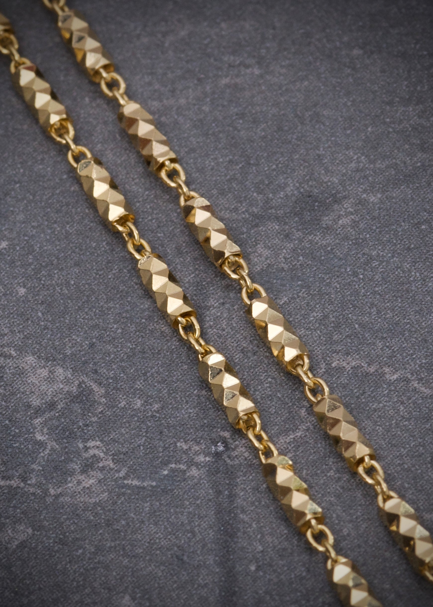 Cadena mini rustica 8.7gr / Largo 70cm / Oro Amarillo italy +4 B