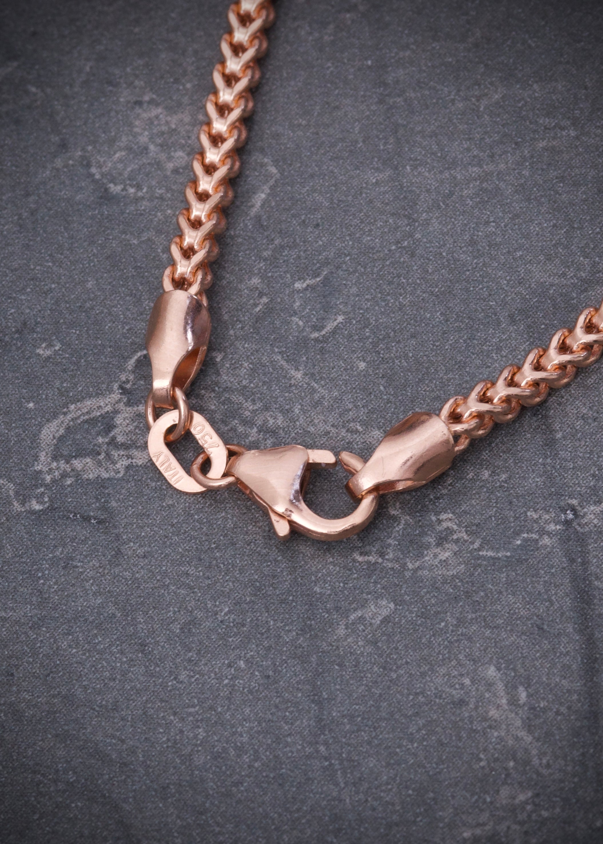 Cadena franco 9.8gr / Largo 60cm / Oro Rosado italy +3 M