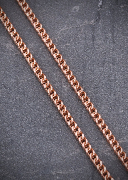 Cadena franco 9.8gr / Largo 60cm / Oro Rosado italy +3 B