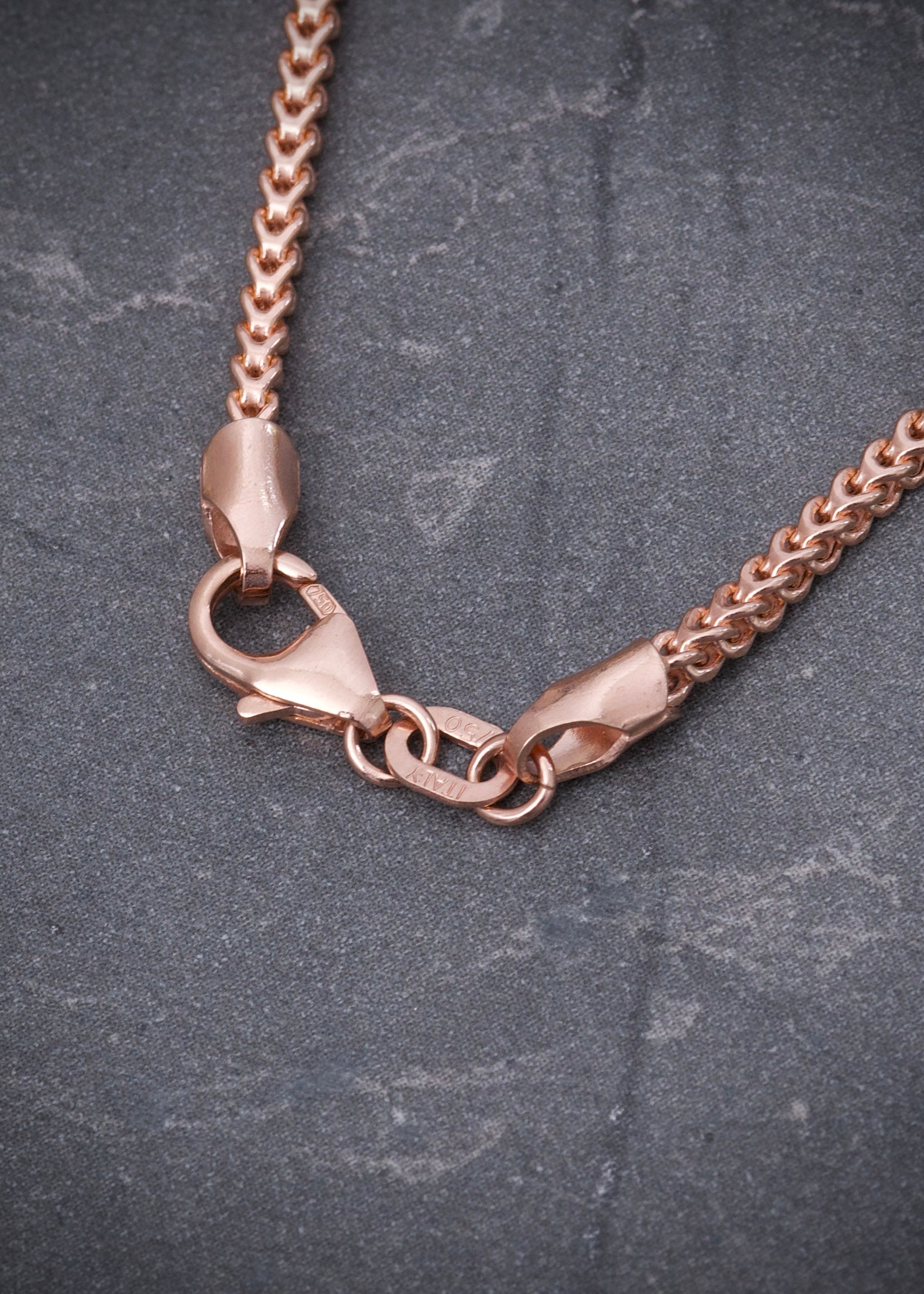Cadena franco 9.8gr / Largo 60cm / Oro Rosado italy +3 B