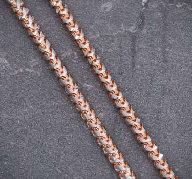 Cadena franco con pave 11.5gr / Largo 60cm / Dos Oros italy +3 B