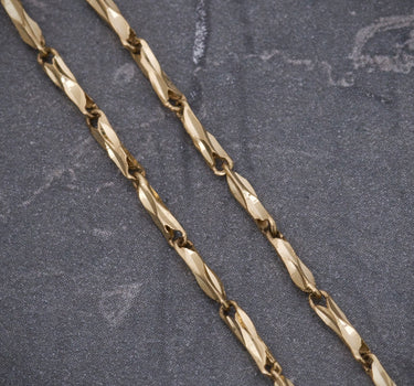 Cadena mini rustica 6.05gr / Largo 60cm / Oro Amarillo italy +4 B