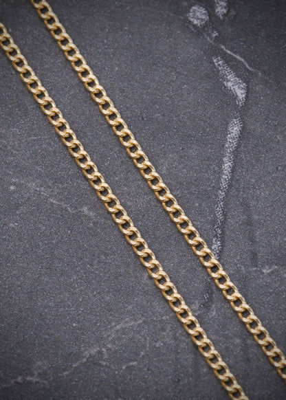 Cadena mini cubana 2.15gr / Largo 70cm / Oro Amarillo italy +1 B